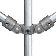 Buiskoppeling Dubbel scharnierstuk-F / 60,3 mm